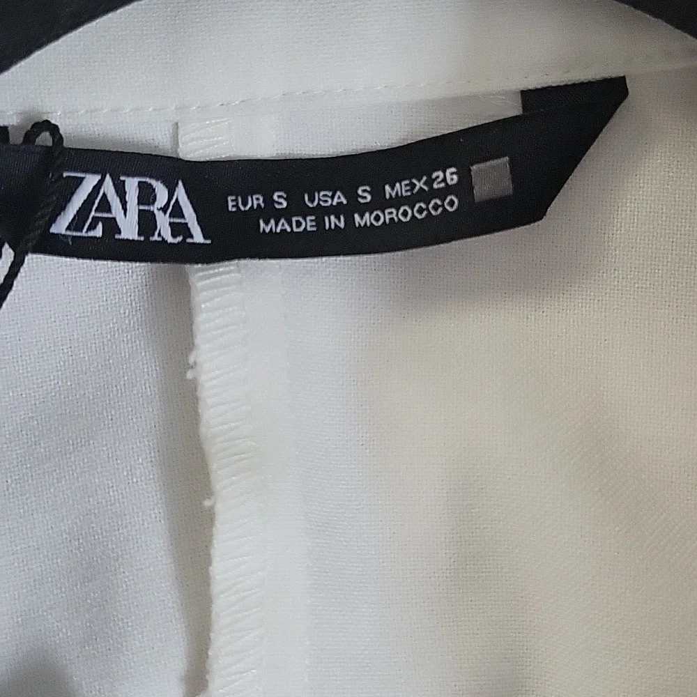 ZARA White NWT Cut Out Sides Tailored Blazer Dress Romper Micro Mini Size Small - Picture 4 of 13